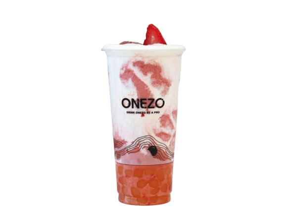 Strawberry Cloud with Boba