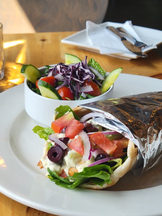 Chick'n Souvlaki Wrap