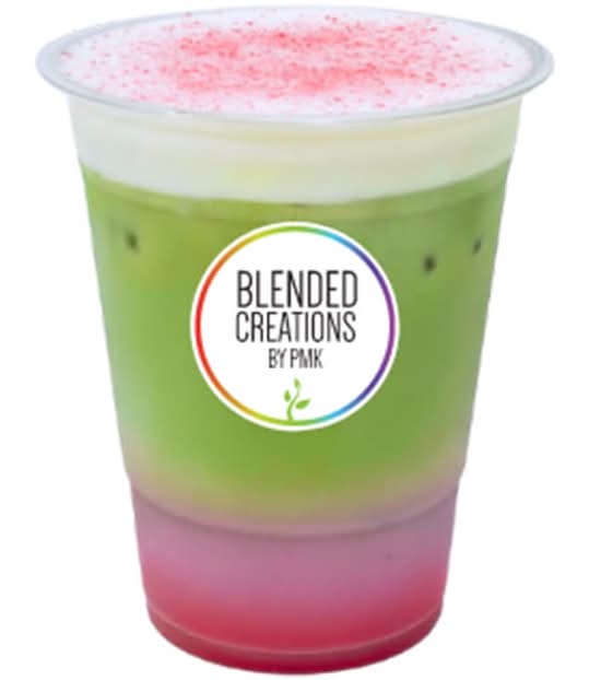 Strawberry Bloom Iced Matcha
