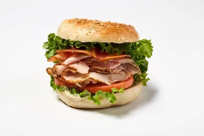 Smoked Turkey on a Bagel