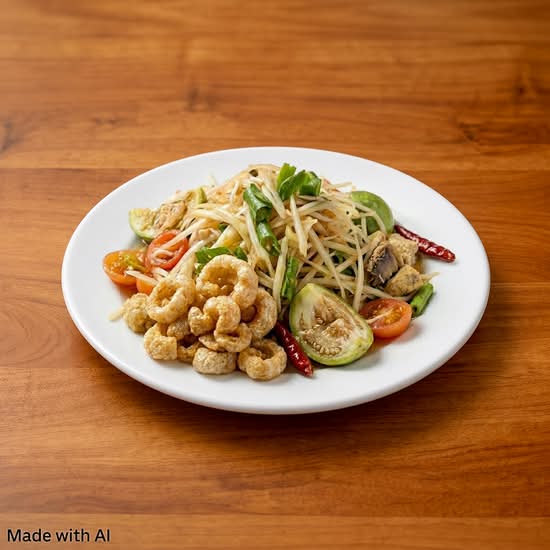 Papaya Salad+Fermented Fish Deluxe (Som Tum Zuar)