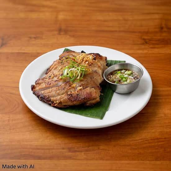 Grilled Pork Jowl (Kor Moo Yang)