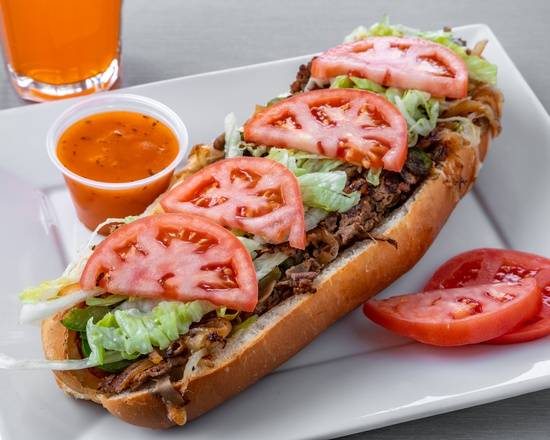Sous Marins Steak, Pepperoni, Fromage et Légumes  (11 Pouces) / Steak, Pepperoni, Cheese and Vegetable Submarines (11 Inches)