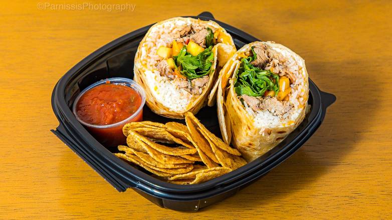 Jerk chicken Burrito