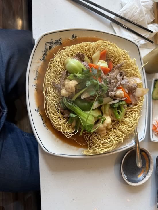 STIR- FRIED SHRIMP WITH VEGETABLES - TÔM XÀO RAU CỦ