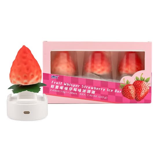 Boîte de crèmes glaçées aux fraises