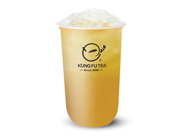 Passion Fruit GreenTea w/Lychee Jelly Large