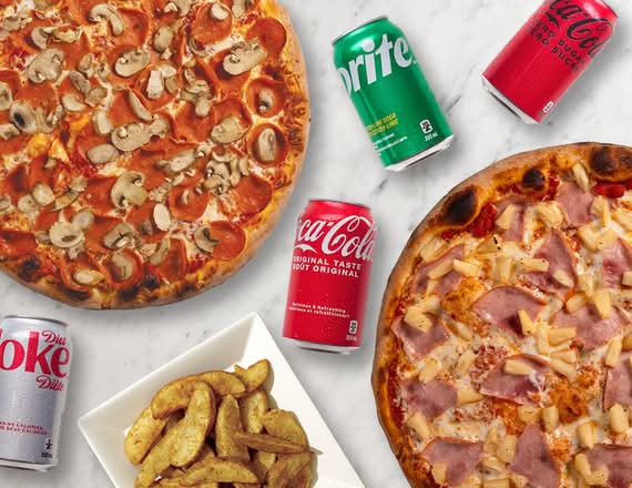 Game day specials: Medium-size Pizzas