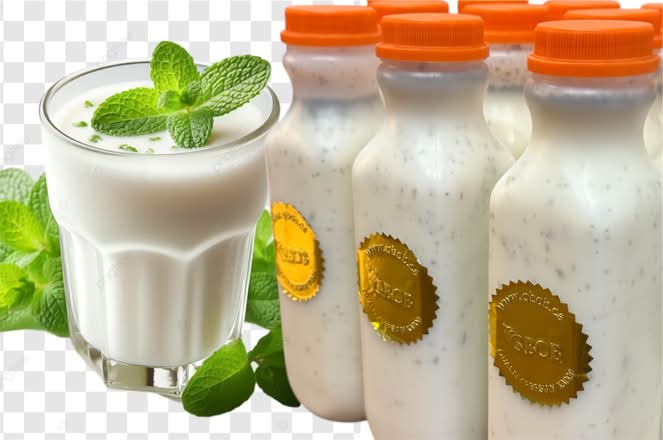 Homemade Doogh (yogurt drink)