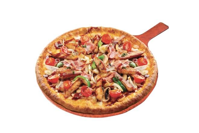 Garlic Chicken BBQ Pizza