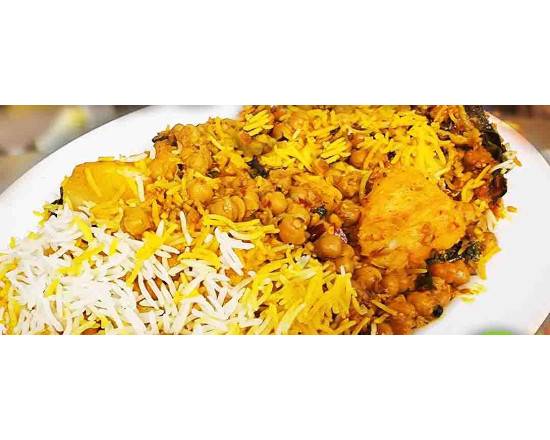 Veggie- Chick Peas Chana Biryani (Spicy)