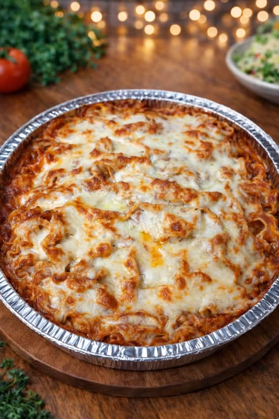 Baked Lasagna with Meat Sauce