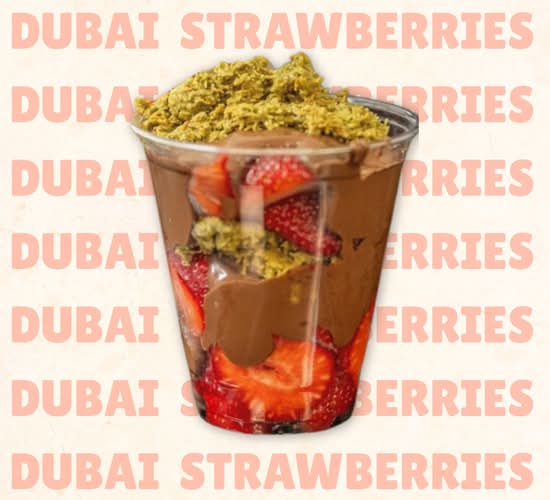 Dubai Chocolate Strawberries Cup