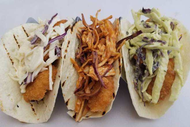 Two Breaded Shrimp Tacos Only