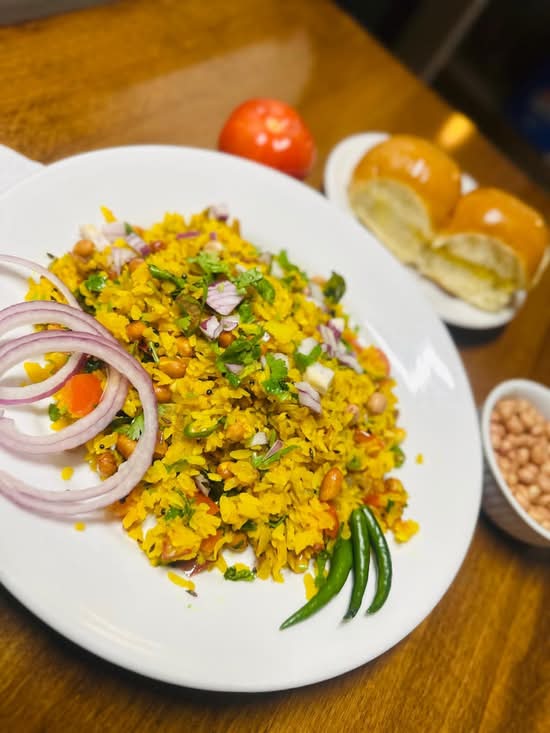 POHA (with jaljeera )
