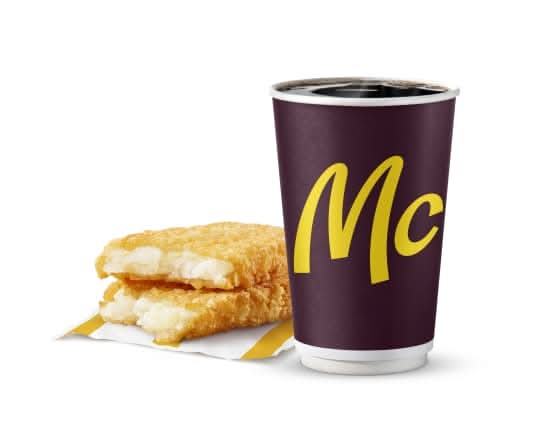 Hash Brown & Medium Premium Roast Coffee [160.0 Cals]