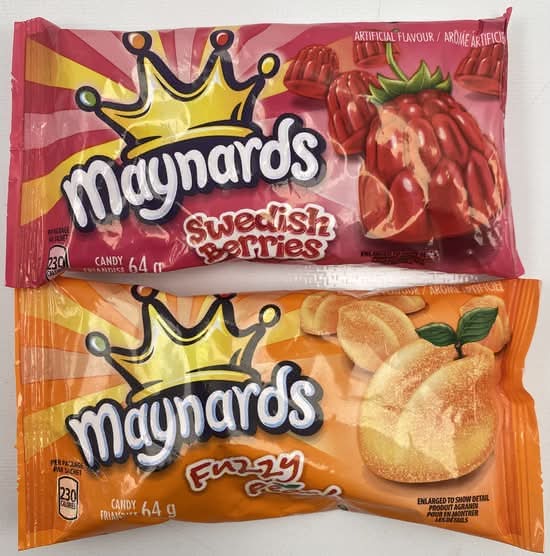 Maynards (Swedish Berries/Fuzzy Peach)