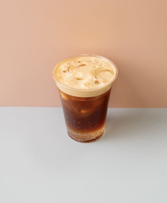 Peach Sparkling Americano