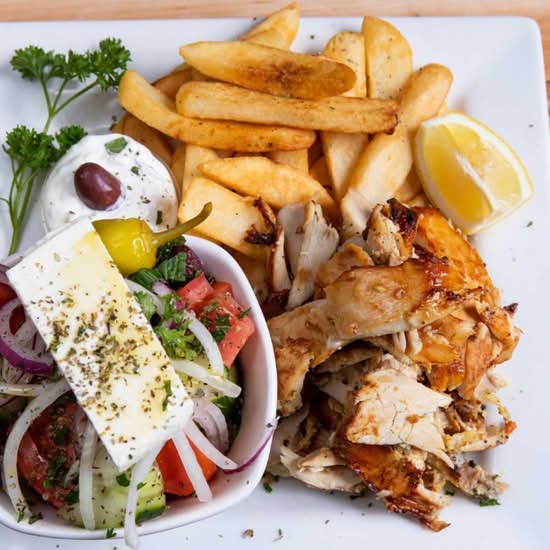 Assiette de gyro au poulet / Chicken Gyro Plate