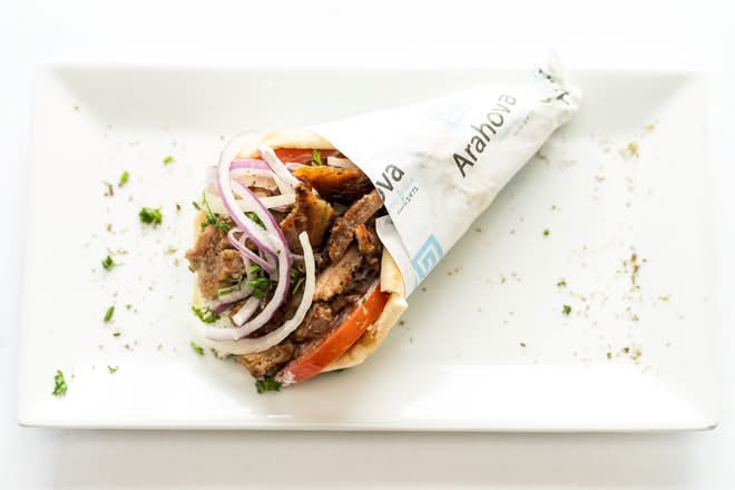 Pita gyro au porc / Pork Pita Gyro