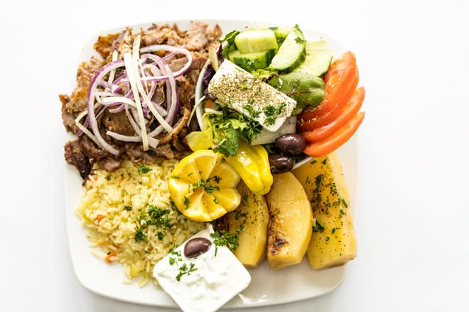 Assiette de Gyro à l'ancienne / Old-Fashioned Gyro Plate