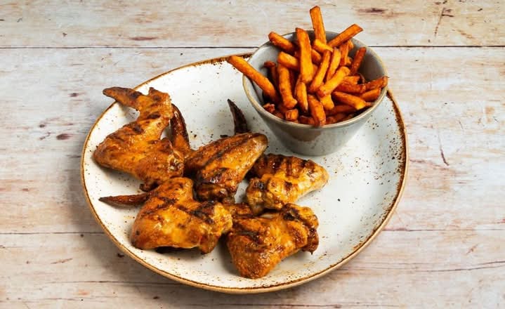 5 Whole Wings with 2 Sides