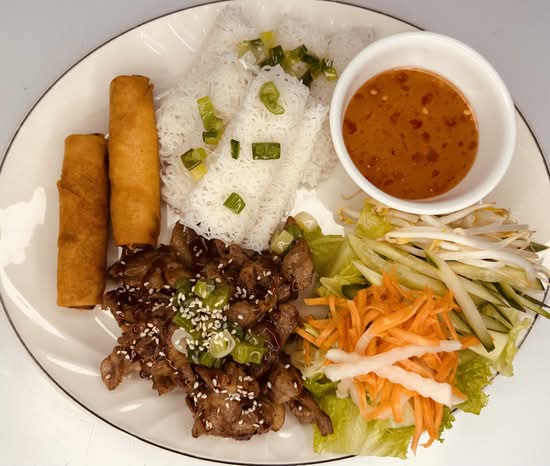 #46. Fin Vermicelles avec Porc Grillé / Thịt nướng bánh hỏi