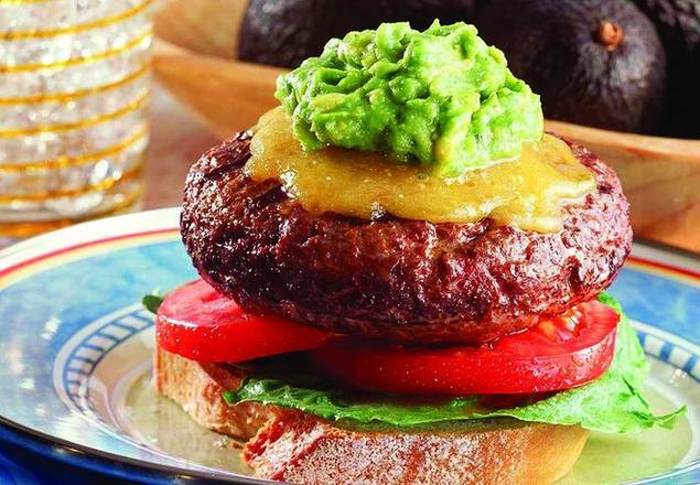 Guacamole Beef Cheeseburger