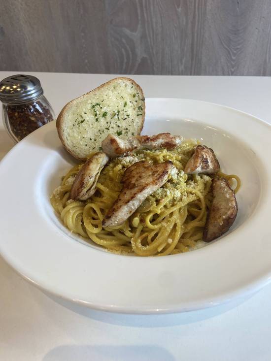 Creamy chicken curry linguine