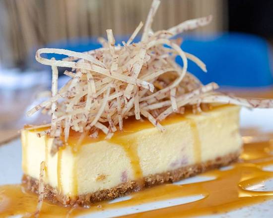 Gâteau Fromage au Taro et Caramel Salé / Taro Cheesecake with Salted Caramel