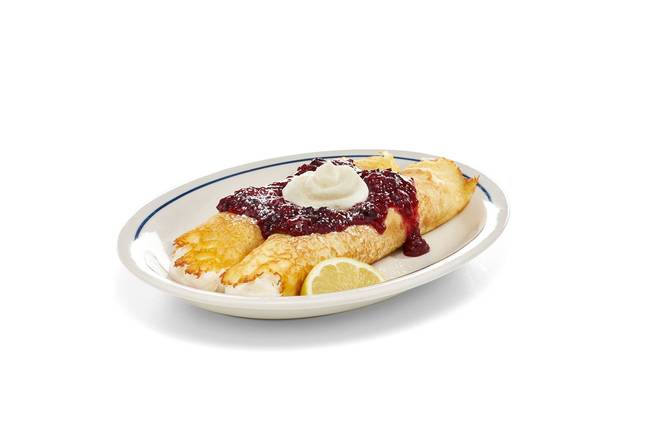 Lemon Ricotta Mixed Berry Crepes
