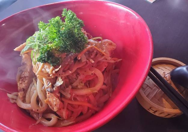 [UD] Chicken Yaki Udon (No Soup)