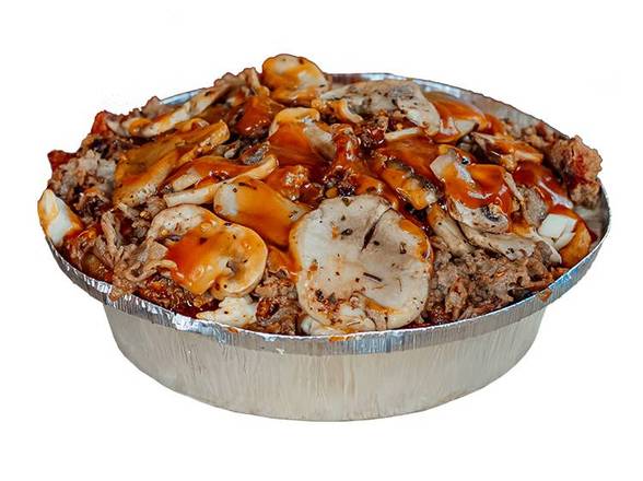 Petite poutine philly steak et champignons frits