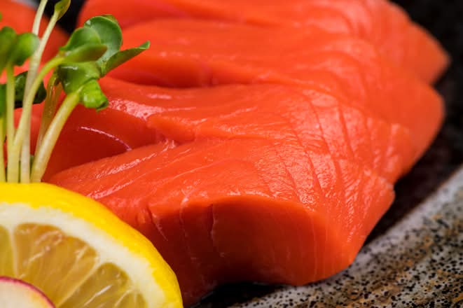 WILD SALMON sashimi