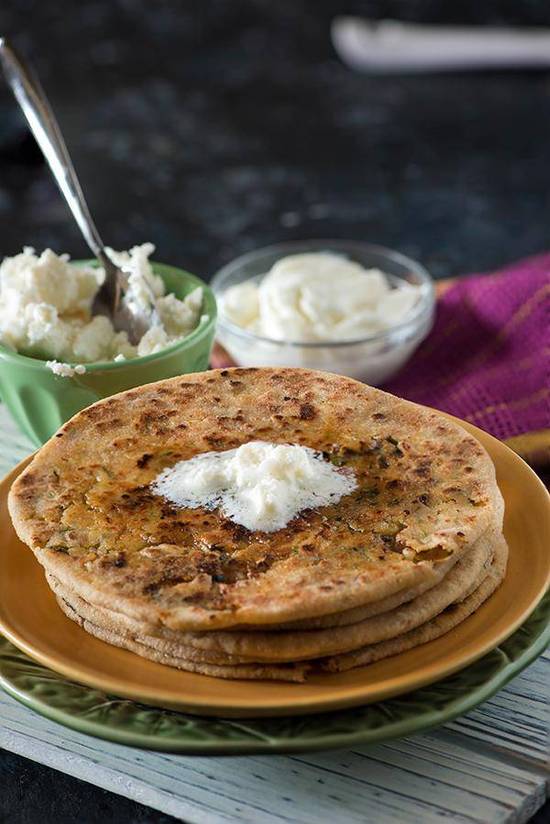 Cauliflower (Gobi) Paratha TAVA (Complementary Pickle & Raita)