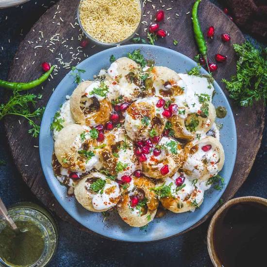 Dahi Sev Puri Chaat (6 Pcs)