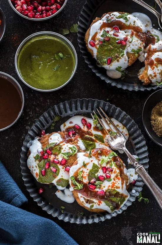 Aloo Tikki Chaat (2Pcs)