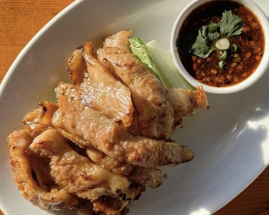 A10. Kor Moo Yang (Grilled Pork Jowl)