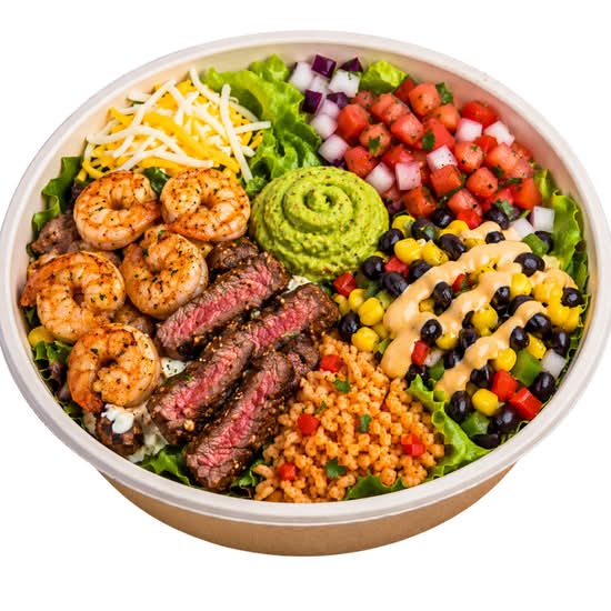 Surf & Turf (Steak and Shrimp) Bowl