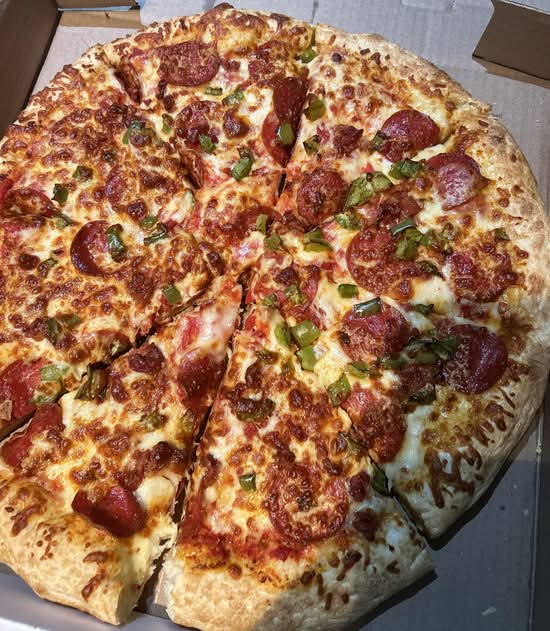 2 Awesome Pizzas 1 Great Price Large Pizza Was 33.99 now 29.99