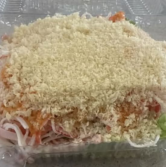 Crabsalad on fresh nappa cabbage salad (low carb/no rice) 🦀 🥗