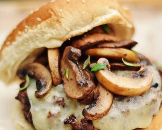 Mushroom Swiss Burger
