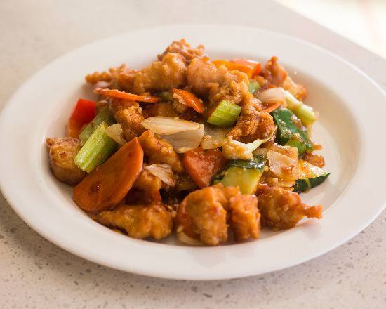 General Tso's Chicken with Hot Garlic Sauce