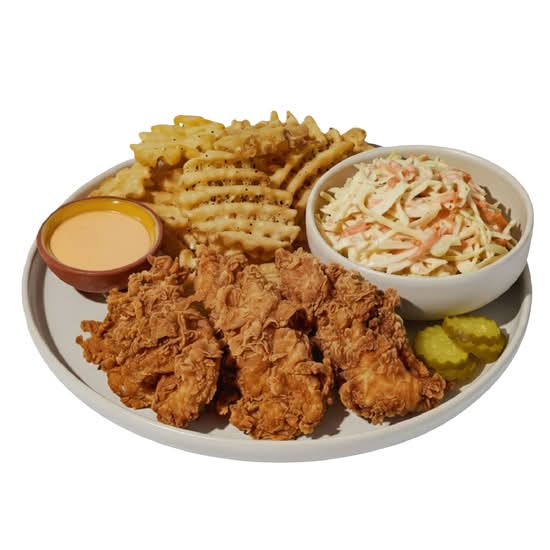 ASSIETTE TENDRES DE POULET CROUSTILLANT / CRISPY CHICKEN TENDER PLATE
