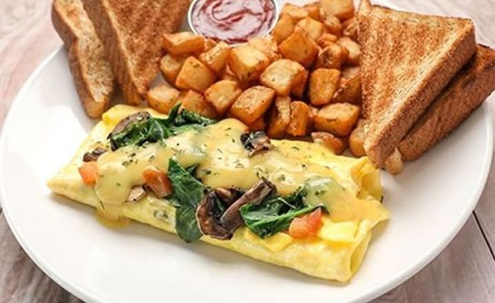 Spinach & Swiss Omelette