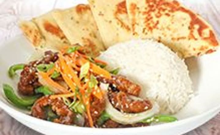 Ginger Beef Rice Bowl