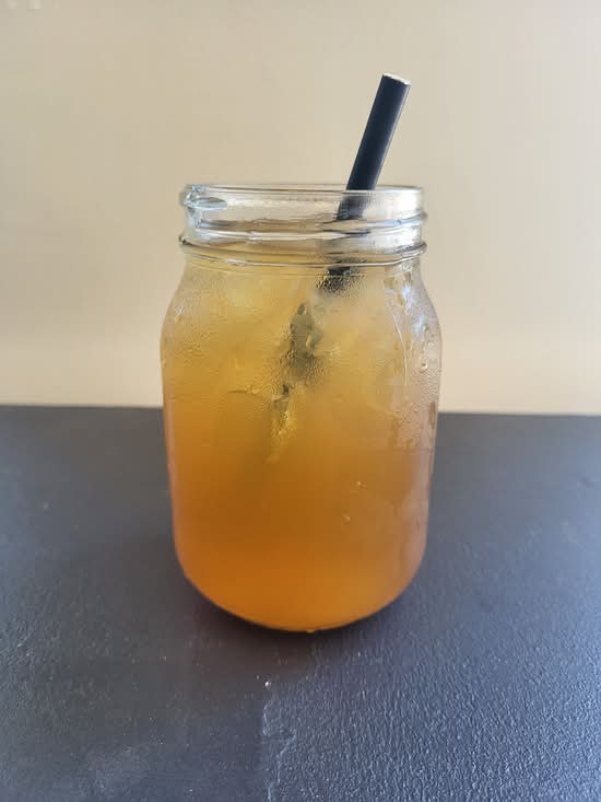 thé glacé à la peche