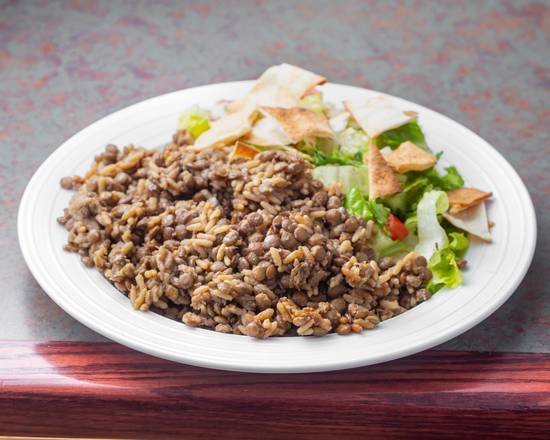 Lentil Rice and Fattoush