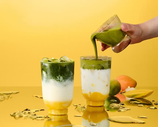 Mango Sticky Rice Matcha