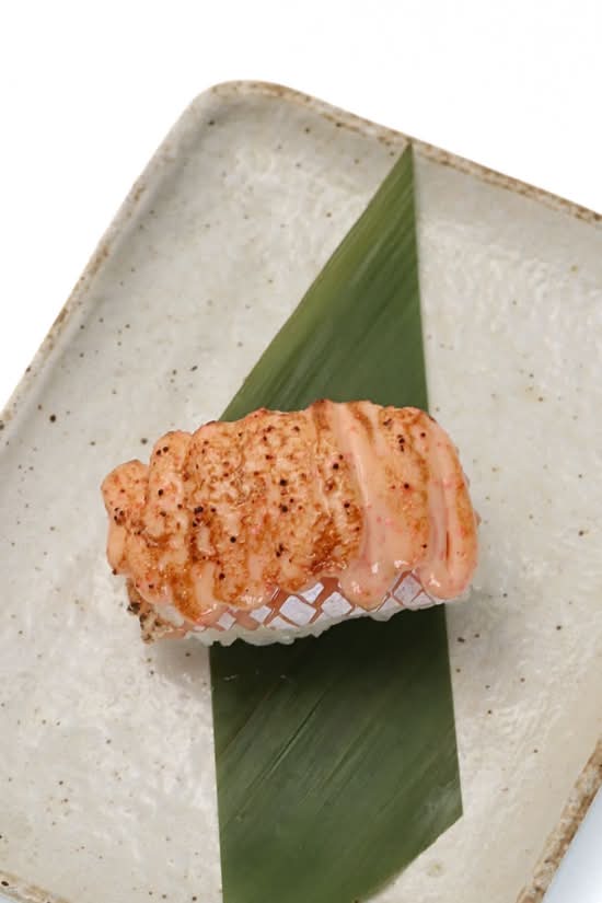 Aburi Salmon Belly Nigiri